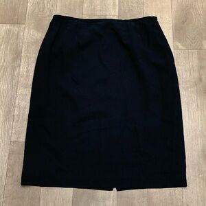 Womens Talbots Black Work Career Business Pencil Lined Skirt‎